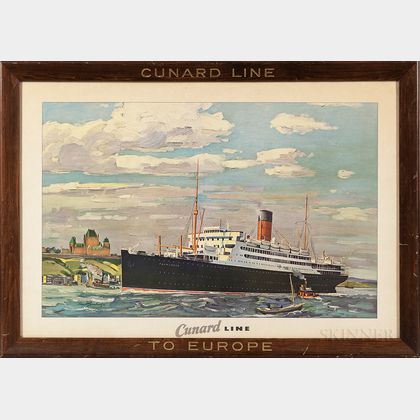Cunard Line Promotional Poster