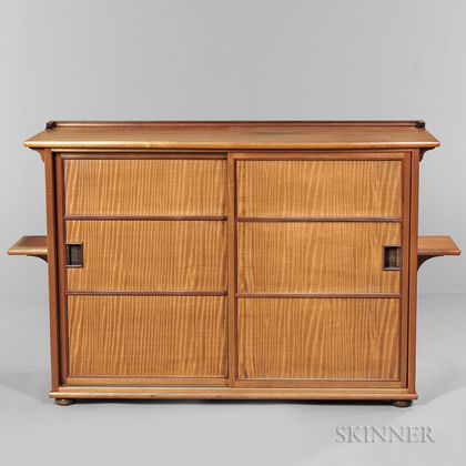 John Everdell Custom Studio Furniture Mahogany Cabinet