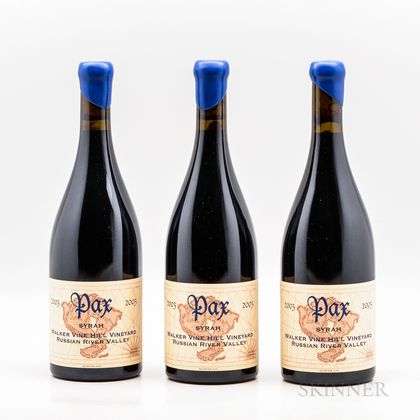 Pax Syrah Walker Vine Hill Vineyard 2003, 3 bottles 