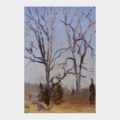 Robert Nisbet (American, 1879-1961) Tree Study