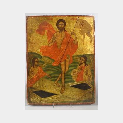 Greek Icon of Jesus Resurrected