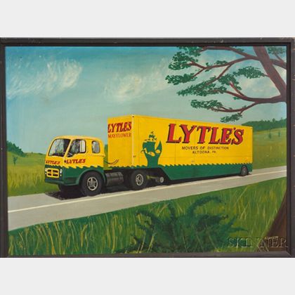 Lytle's Mayflower Moving Van Advertising Sign