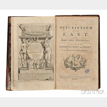 Pococke, Richard (1704-1765) A Description of the East
