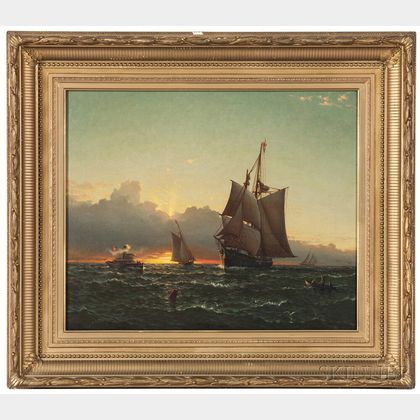 James Gale Tyler (Connecticut/New York, 1855-1931) Sunset Seascape