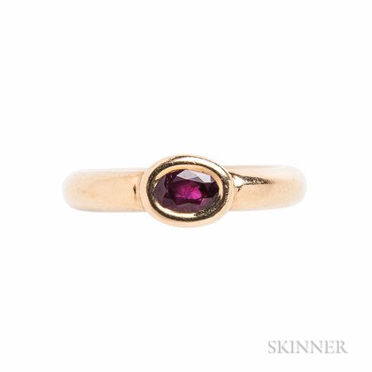 18kt Gold and Ruby Ring, Chaumet