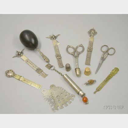 Group of Sewing and Needlework Tools