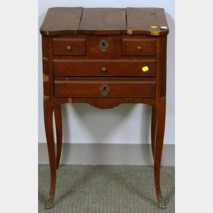 Small Louis XVI Style Inlaid and Veneered Dressing Table