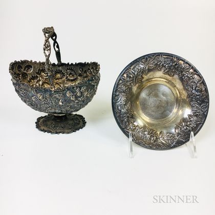Two Pieces of Kirk Sterling Silver Tableware