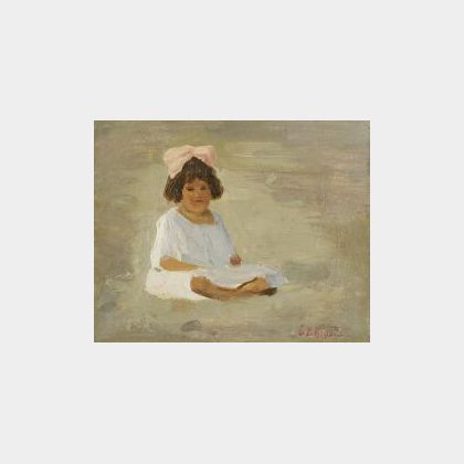 Everett Lloyd Bryant (American, 1864-1945) A Girl in White.
