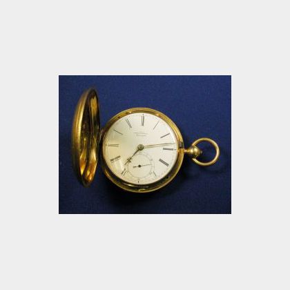 18kt Gold Hunting Case Pocket Watch, Lewis Samuel, Liverpool