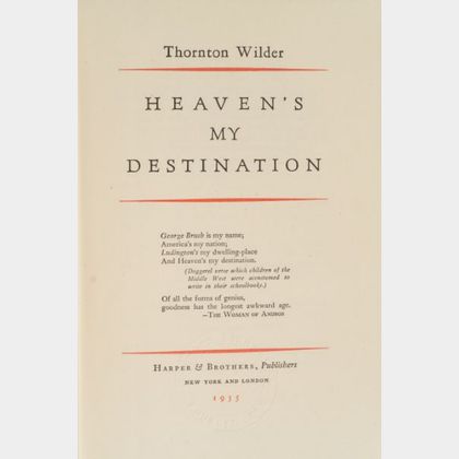 Wilder, Thornton (1897-1975)
