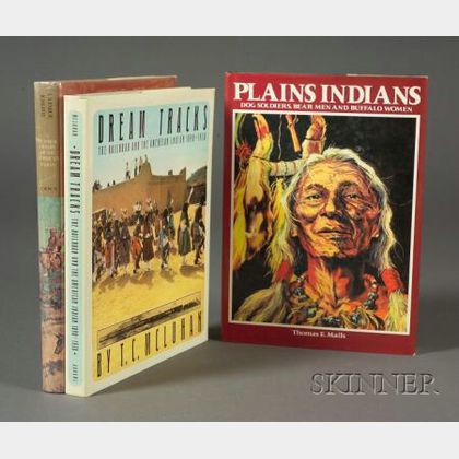 Two Boxes of Books and Auction Catalogs Pertaining to the American Indian