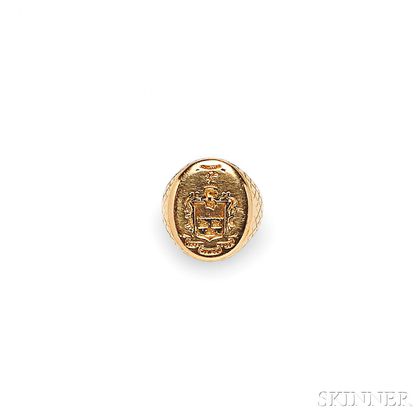 14kt Gold Seal Ring