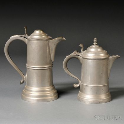 Two Pewter Flagons