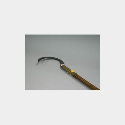 English Pruning Hook with Bamboo Handle. 