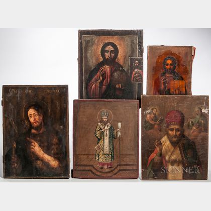 Five Orthodox Icons
