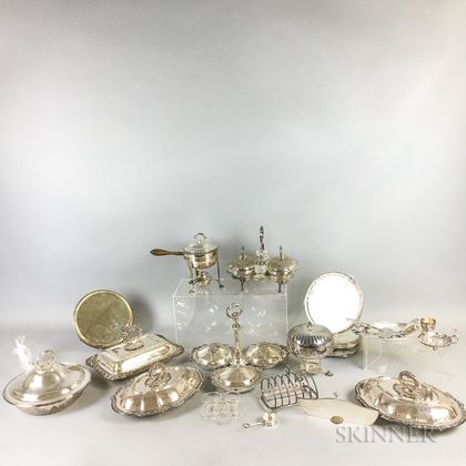 Group of Silver-plated Hollowware