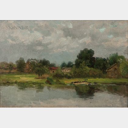 John Joseph Enneking (American, 1841-1916) Hyde Park on the Neponset