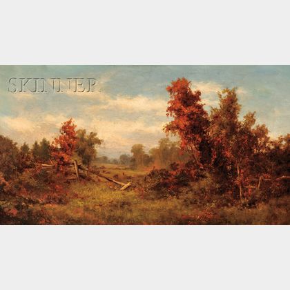 American School, 19th Century Field in Autumn, Possibly New Hampshire