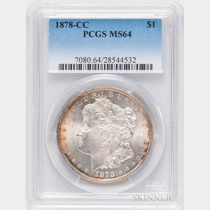1878-CC Morgan Dollar, PCGS MS64. Estimate $300-500
