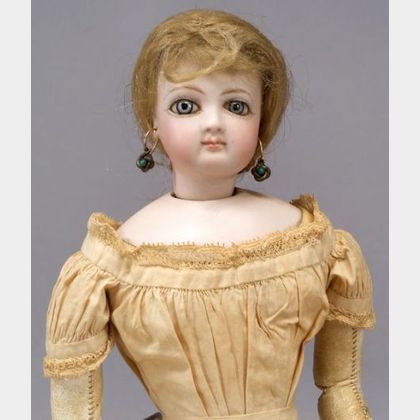 French Bisque Swivel Neck Lady Doll