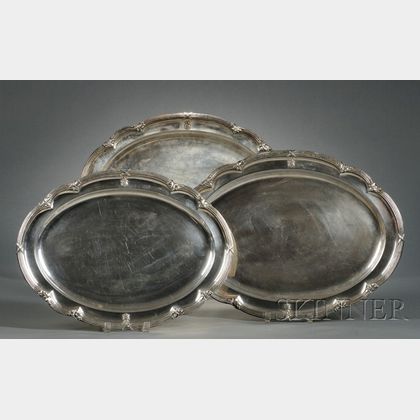 Set of Five Victorian Silver Service Pieces