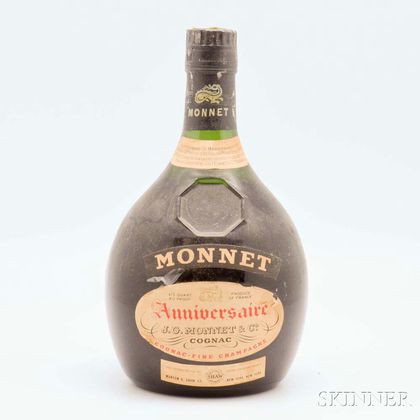 Monnet Anniversaire Cognac Fine Champagne, 1 4/5 quart bottle 