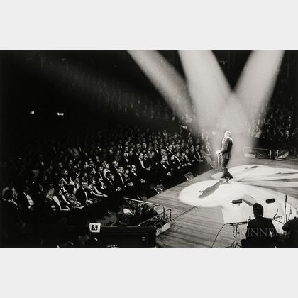 Terry O'Neill (British, b. 1938) Frank Sinatra Serenades His Ex-Wife Ava Gardner at the Royal Albert Hall, London