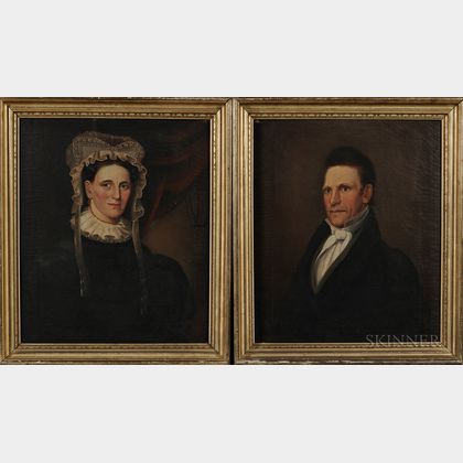 William Matthew Prior (Massachusetts, Maine, 1806-1873) Portraits of the Honorable Rufus Soule and Susan Mitchell Soule