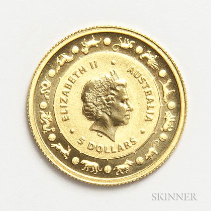 2016 Australian $5 1/20 Oz. Gold Coin. Estimate $50-100