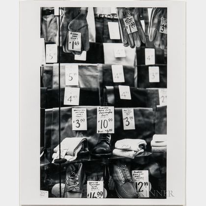 Walker Evans (American, 1903-1975) Shop Window Near Cortlandt Street, New York City, for the Unpublished Fortune Magazine Portfolio D 