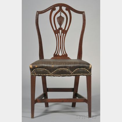 Federal Carved Mahogany Shield-back Side Chair