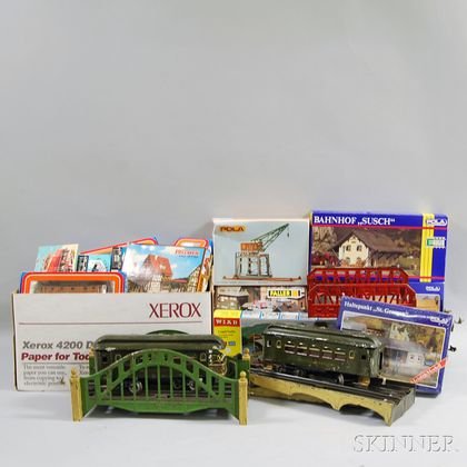 Large Group of Mostly Marklin Model Trains and Accessories