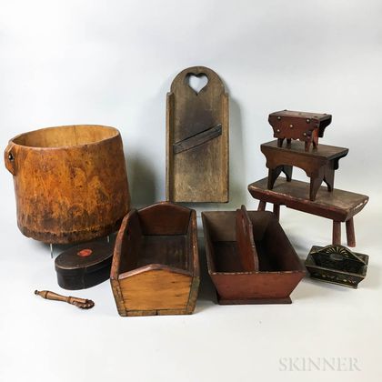 Group of Decorative Wooden Items