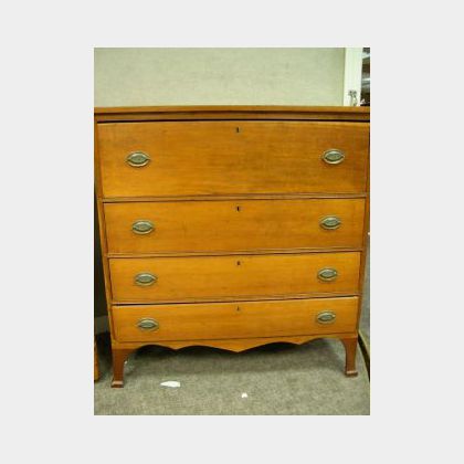 Federal Cherry Four-Drawer Chest. 