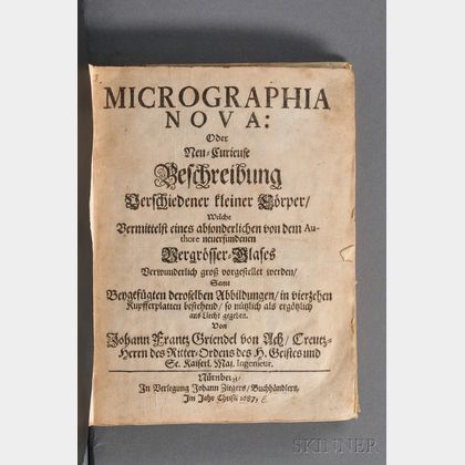 Griendel von Ach, Johann Frantz (1631-1687) Micrographia Nova