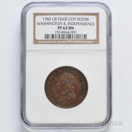 1783 Washington & Independence Cent, NGC PF62 BN