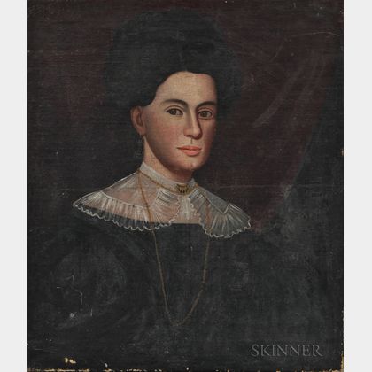 Zedekiah Belknap (American, 1781-1858) Portrait of Mrs. Abbigal??? Brooks Kimball