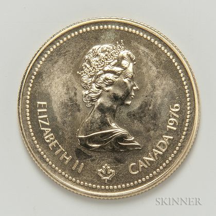 1976 Canadian $100 Montreal Olympic Gold Coin. Estimate $400-600