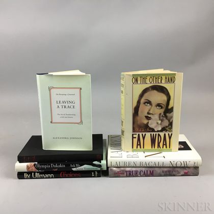 Acting, Writing, and Filmmaking, Seven Books Signed by their Authors or Marie Cosindas, 20th Century.