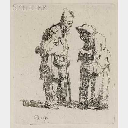 Rembrandt van Rijn (Dutch, 1606-1669) Beggar Man and Woman Conversing