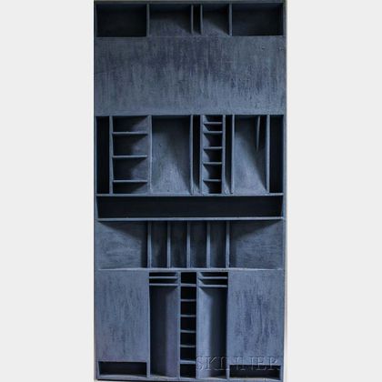 Anton B. Vizy (American, 1937-2016) Two Wall Constructions: The Witness