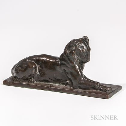 Alexander Phimister Proctor (act. America, 1860-1950) Bronze Figure of the Princeton Tiger