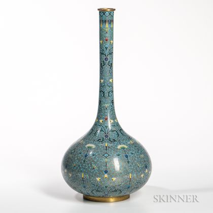 Cloisonne Crane-neck Vase