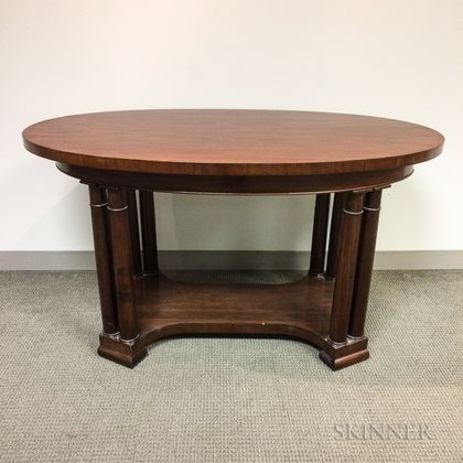 Classical-style Mahogany Library Table