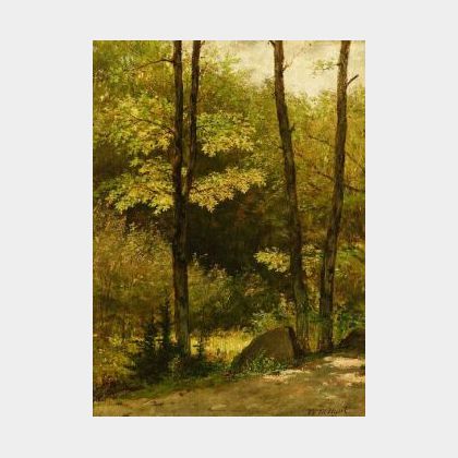 William Morris Hunt (American, 1824-1879) The Wooded Path