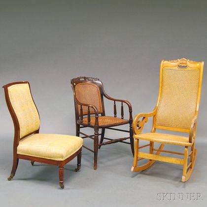 Three Carved Chairs