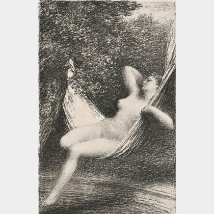 Henri Fantin-Latour (French, 1836-1904) Two Nudes: Sara la baigneuse