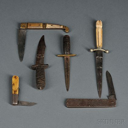 Group of Small Knives and Daggers