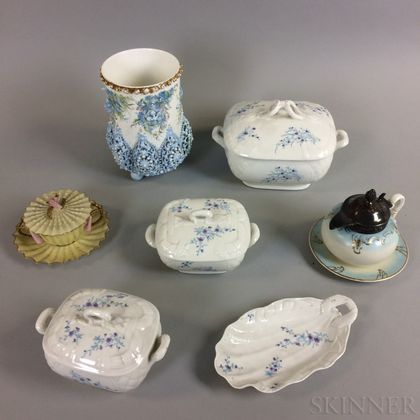 Nine Pieces of American Porcelain